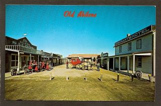 Postcard Old Abilene Town Abilene KS