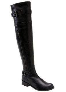 Steven by Steve Madden Sabra Black Over The Knee Boots 5 5 Leather New 