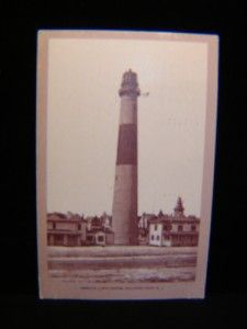 antique postcard absecon lighthouse atlantic city nj
