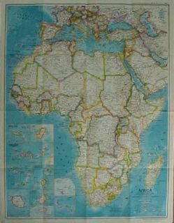   History Map Colonial AFRICA Ortelius National Geographic Society