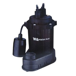 water ace 1 3 hp cast iron submersible sump pump r3s