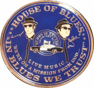 HOUSE of BLUES HOB Jake & Elwood MAGNET Were On A Mission From God 