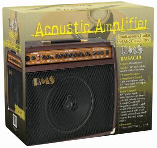 RMS 40 Watt Acoustic Guitar Amp with Reverb Chorus