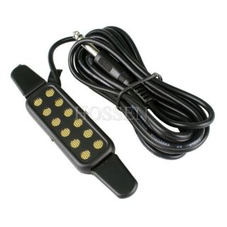 Universal Acoustic Guitar Pickup 3M Cable 12 Hole Wire Amplifier 