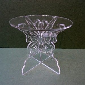 Butterfly Acrylic Wedding Party Cake Display Stand C