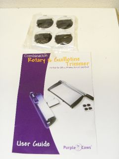 Purple Cows Model 1040C 2 in1 Rotary Guillotine Paper Cutter Craft 