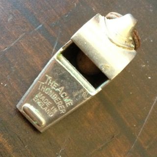 Vintage Acme Thunderer Whistle Made in England Police Military
