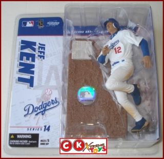   JEFF KENT Los Angeles LA Dodgers Action Figure Baseball MLB Series 14