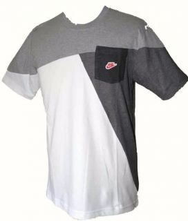 Nike New White Grey Cotton Active T Shirt Size s M L XL