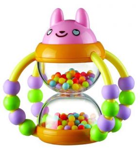New Baby Pram Crib Toy Activity Flower Basket Squeaky Rattles