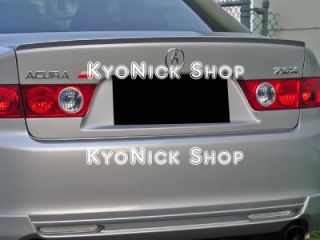 Unpainted Boot Wing Trunk Lip Spoiler for ACURA TSX 1st 04 08 ▲