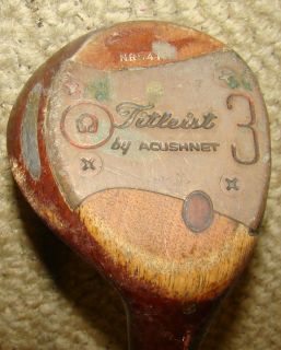 Vintage Titleist By Acushnet 3 Wood Golf Club