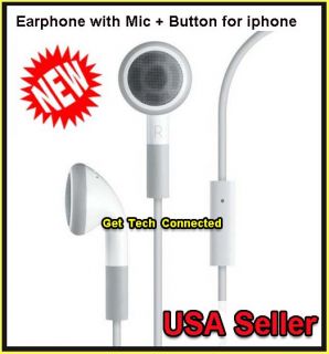 Earphone Headphone with Mic Button for Apple iPhone 5 4 4S 3G 3GS 4 4G 