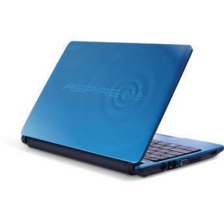 Aquamarine BLUE Acer Aspire One netbook 1 66Ghz 250Gb WIFI wIN 7AOD257 