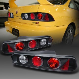 94 01 Acura Integra 2dr Coupe Blk Tail Rear Light Lamps