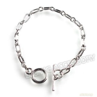 1x 220110 Cross Spacer Link Chain Bracelet Fit Clip Charms 20cm Free 