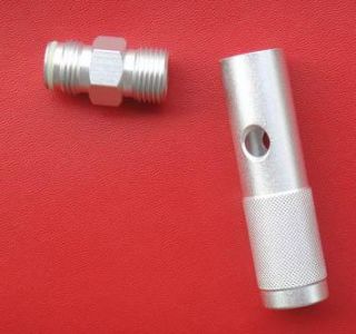 New Quick Change 12 Gram 12g CO2 Adapter Silver