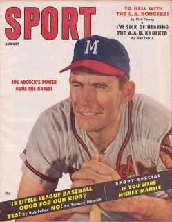  Vintage Sport Magazine Lot Mickey Mantle 69 Adcock Ruth Hornsby