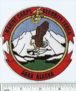 USMC Marines Patch Security Force Co Adak Alaska Mcsfco