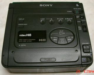 Play Hi8 Video8 Video 8 8mm Tapes w Sony EVO 250 Player Recorder VCR 
