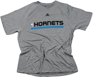 NBA New Orleans Hornets Adidas Climalite Performance Shirt  Grey