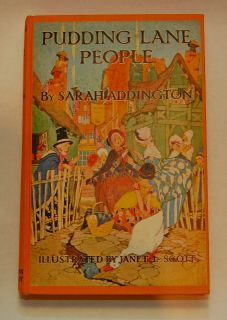   Vintage Childrens Book Pudding Lane People by Sarah Addington