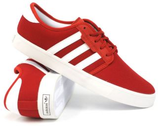 Adidas Seeley Red White Mens Shoes New