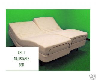 Split Queen Adjustable Bed with Memory Foam Mattresses