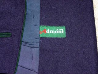 ADMONT Blue BOILED WOOL Gorsuch Dress Suit Short Fitted Dress JACKET 