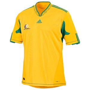 adidas south africa safa soccer jersey home yellow m