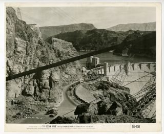 Movie Still~Hoover Dam~711 Ocean Drive (1950) film noir, photo