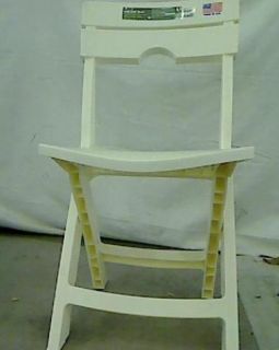 Adams Manufacturing 8575 48 3700 Quick Fold Chair White