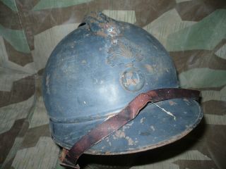   and Beautiful Infantry French Helmet Adrian M15 with Liner WW1