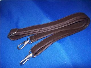 New UB Brown Leather Replacement Strap Purse Bag Slv HW