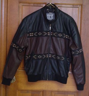 Mens Leather Adler Southwestern Style Jacket Nice