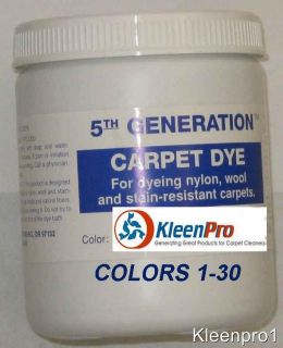 20 oz Carpet Dye 5th Generation Cleaning Dyers Pick Your Color 1 30 