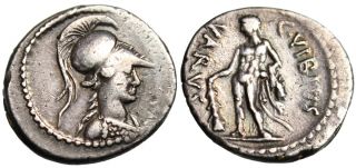   obverse bust of minerva right in crested corinthian helmet and aegis