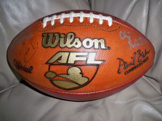   AFL Arena Football League David Baker Gameball Leather Football