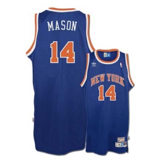   Mason New York Knicks Blue Retro Swingman Adidas NBA Jersey
