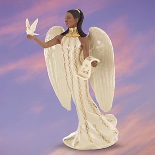 Lenox African American Arjana Angel of Paradise Figurine Dove Heaven 