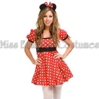 Minnie Mouse Mickey Disney Adult Fancy Dress Costume