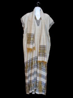 Ethiopian Dress w Shawl Ethiopia African Clothing