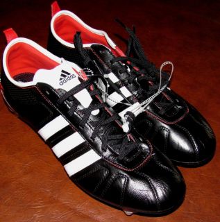 NEW Adidas Mens Adipure IV TRX FG Black Soccer 12 Cleats Shoes U41810