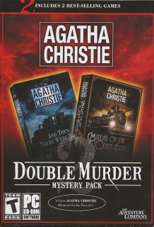 Agatha Christie Double Murder Mystery PC Game Pack New 625904554604 