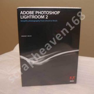 NEW SEALED BOX Adobe Photoshop Lightroom 2 Retail Full Ver for Windows 