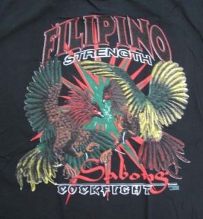 Filipino Strength Sabong Cockfight Filipino T Shirt 2XL