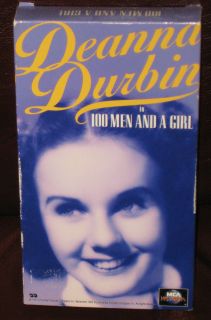 Deanna Durbin 100 Men and A Girl Adolphe Menjou VHS