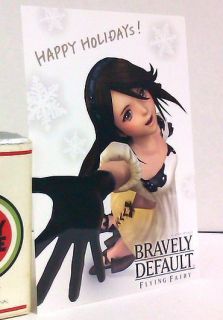 Promo Postcard Bravely Default Agnes Oblige Nintendo 3D