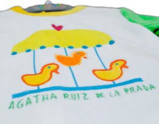 Agatha Ruiz de La Prada Little Ducks Set Dress Tights Socks Baby 