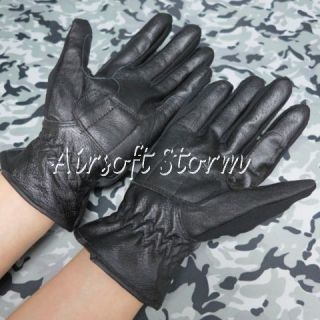 Airsoft SWAT Tactical Gear Full Finger Assault Combat Leather Gloves 